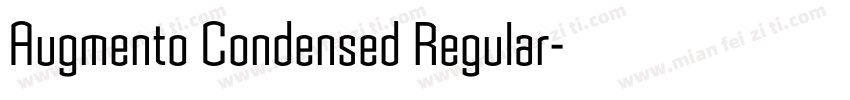 Augmento Condensed Regular字体转换